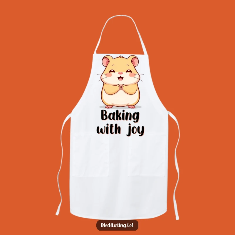 Funny Cheerful Hamster Apron: Cook with Joy and Adorable Flair