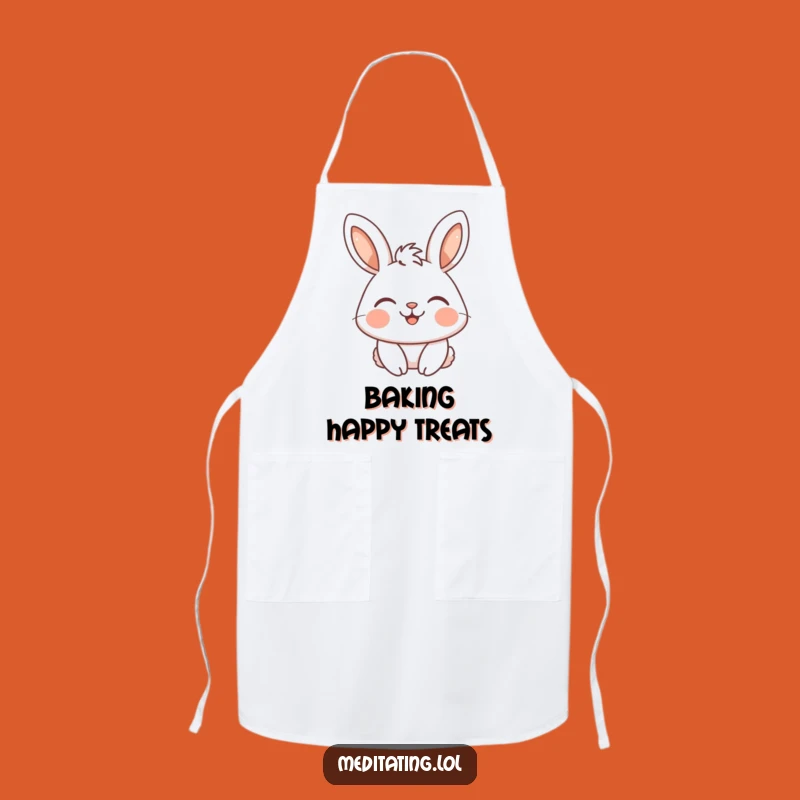Funny Rabbit Apron: Happy Chef Smile, Perfect Kitchen Humor Gift