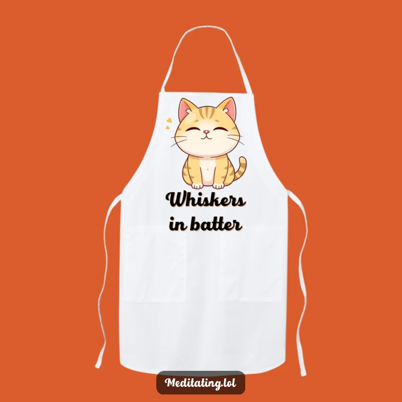 Funny Cat Apron: Kitchen Hum Master, Perfect Chef Humor Gift