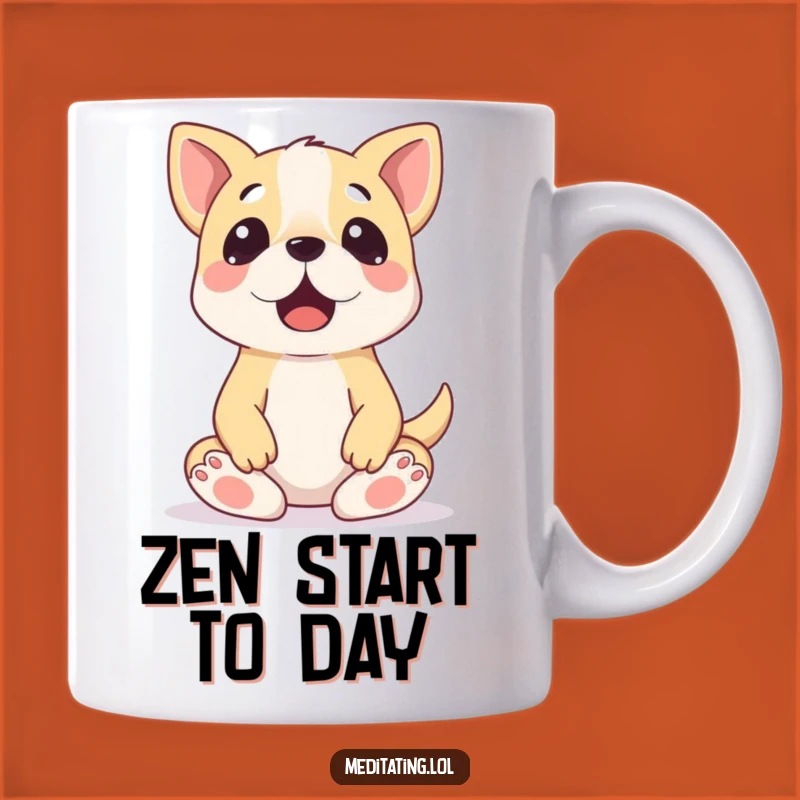 Funny Dog Meditation Mug: Hilarious Zen Dog Gift for Stressed Souls