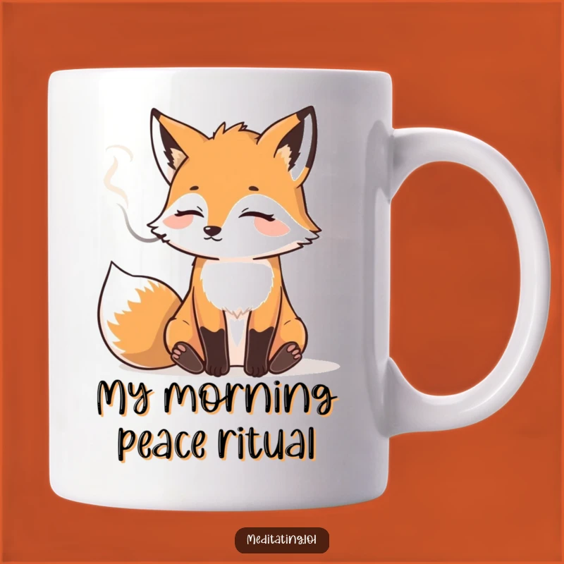 Funny Fox Chill Mug: Relaxed Smoke Exhale, Perfect Zen Gift
