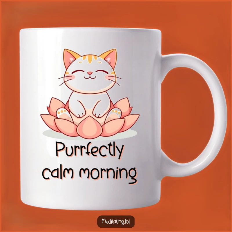 Funny Cat Zen Mug: Hilarious Yoga Pose for Peaceful Mornings