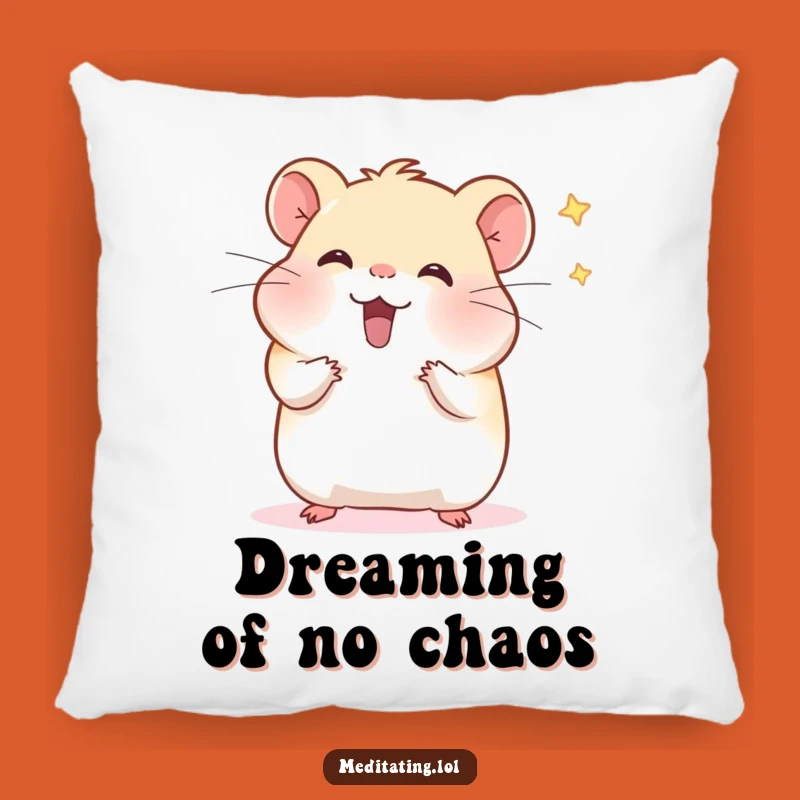 Funny Hamster Meditation Pillow: Ultimate Comfort for Peaceful Slumbers