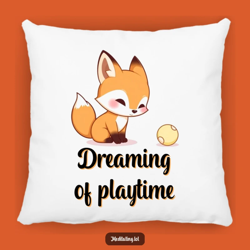 Funny Curious Fox Pillow: Cozy Comfort for Playful Minds