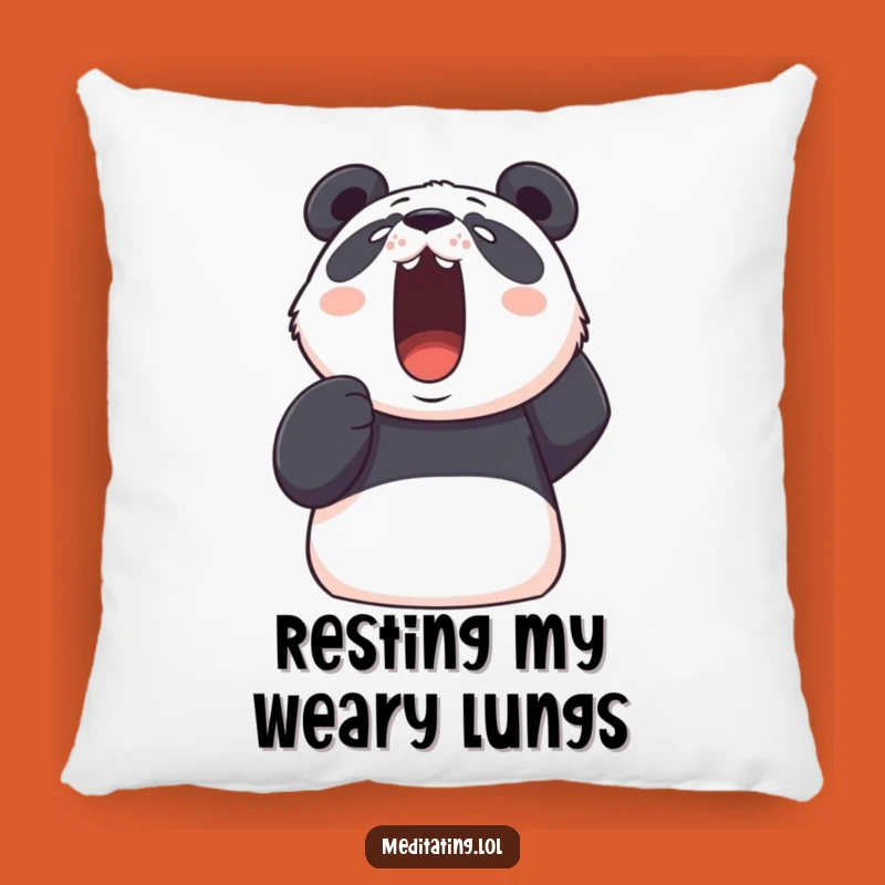 Funny Panda Breathe Pillow: Cozy Comfort with Hilarious Stress Relief