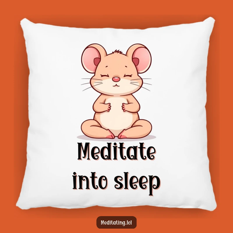 Funny Mouse Meditation Pillow: Comfy Zen Cushion for Peaceful Gifts