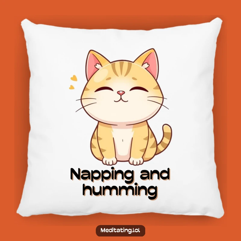 Funny Cat Pillow: Soft Hum, Perfect Cozy Curiosity Gift