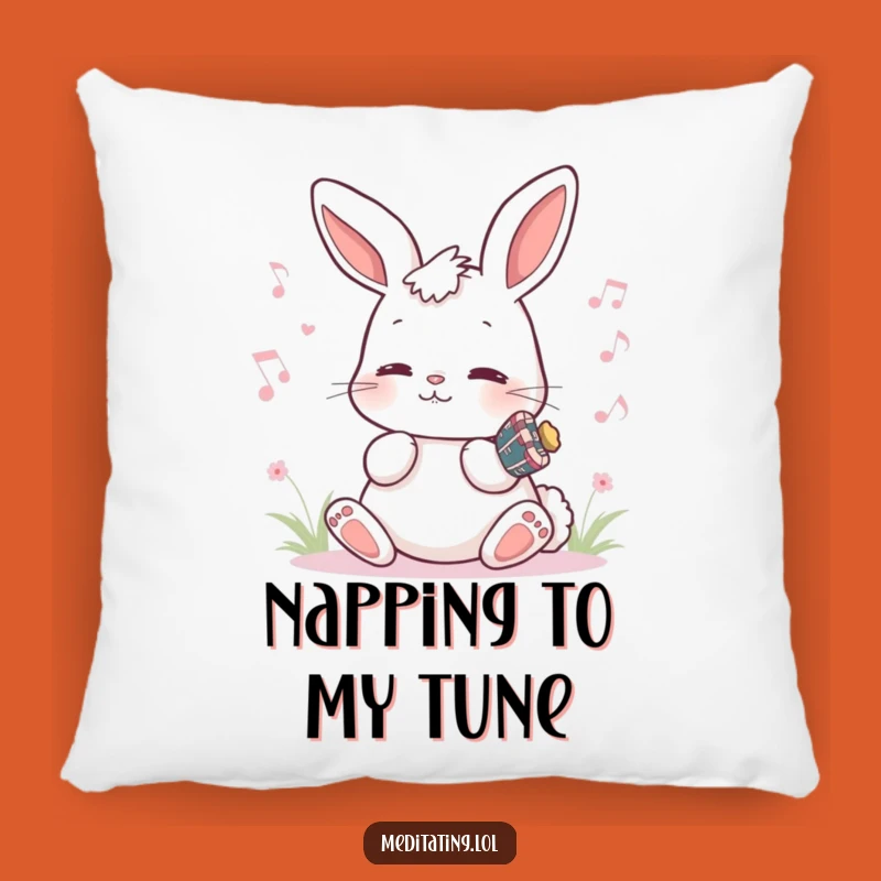 Funny Bunny Pillow: Peaceful Humming Cushion, Cozy Music Gift