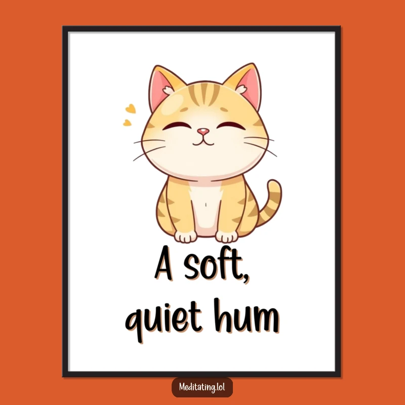 Funny Cat Digital Art: Humming Curiosity Scene, Perfect Instant Gift