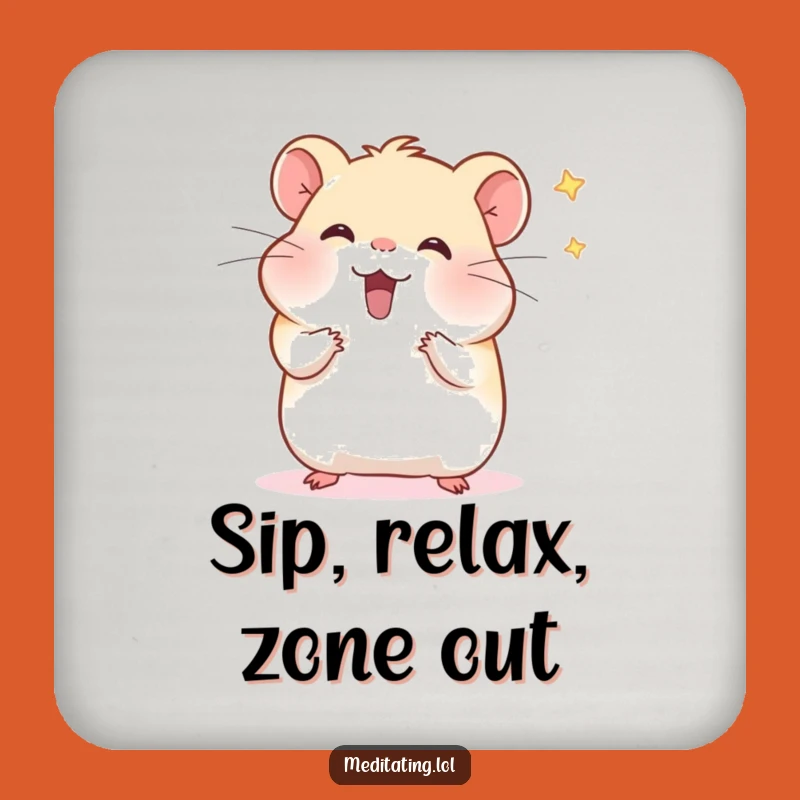 Funny Hamster Drink Coasters: Protect Surfaces with Playful Peace