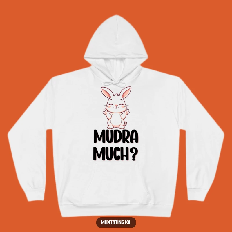 Funny Bunny Calm Hoodie: Cozy Up with Hilarious Feline Inspired Peace