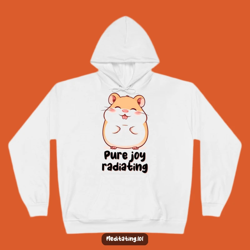 Funny Giggling Hamster Smile Hoodie - Cozy & Adorable Humorous Gift