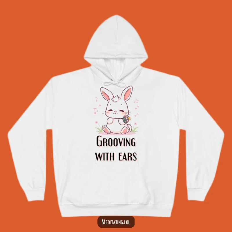 Funny Bunny Melody Hoodie: Cozy Humming Sweatshirt, Perfect Gift