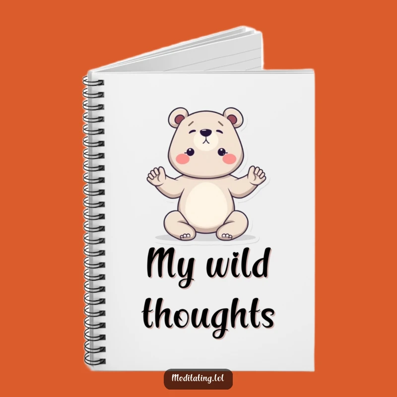 Funny Bear Yoga Notebook: Lined Determined Yogi Journal, Ideal Funny Gift