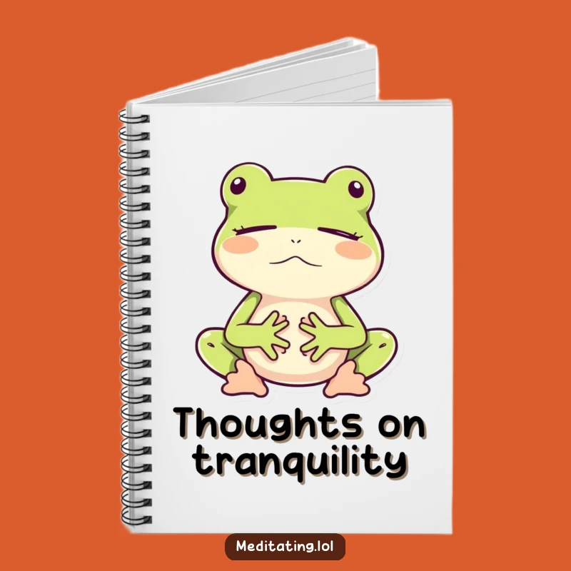 Funny Frog Meditation Notebook - Hilarious Journal for Peaceful Thoughts