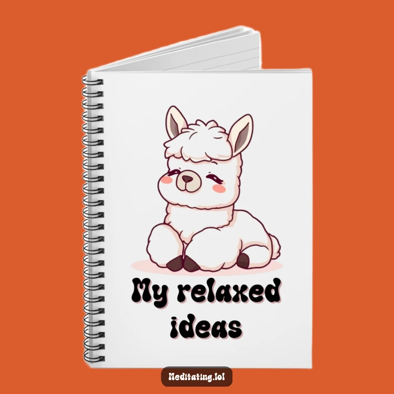 Funny Llama Relax Notebook: Content Animal Journal, Perfect for Notes and Laid-back Ideas