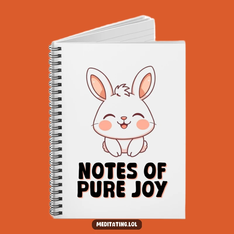 Funny Rabbit Notebook: Serene Thoughts Journal, Perfect Happy Gift