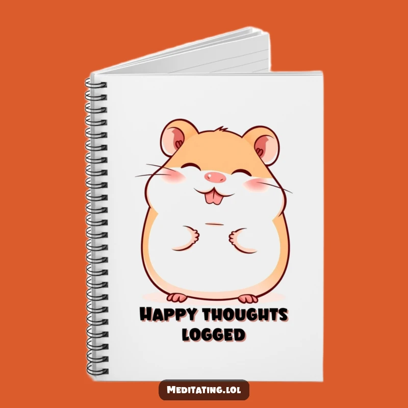 Funny Giggling Hamster Smile Notebook - Journal Your Joy Hilariously