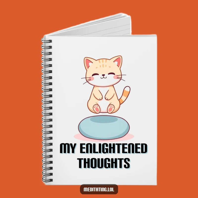 Funny Levitating Cat Notebook: Jot Down Zen, Hilarious Gift for Students