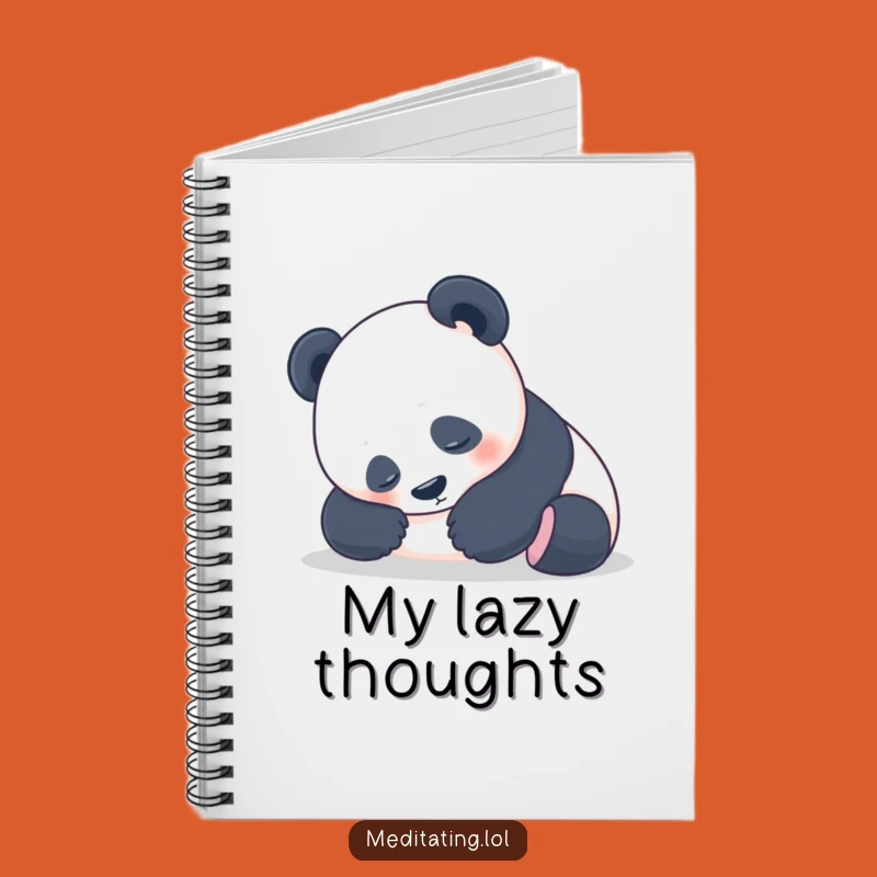 Funny Panda Journal: Peaceful Pose Notebook, Relaxation Gift