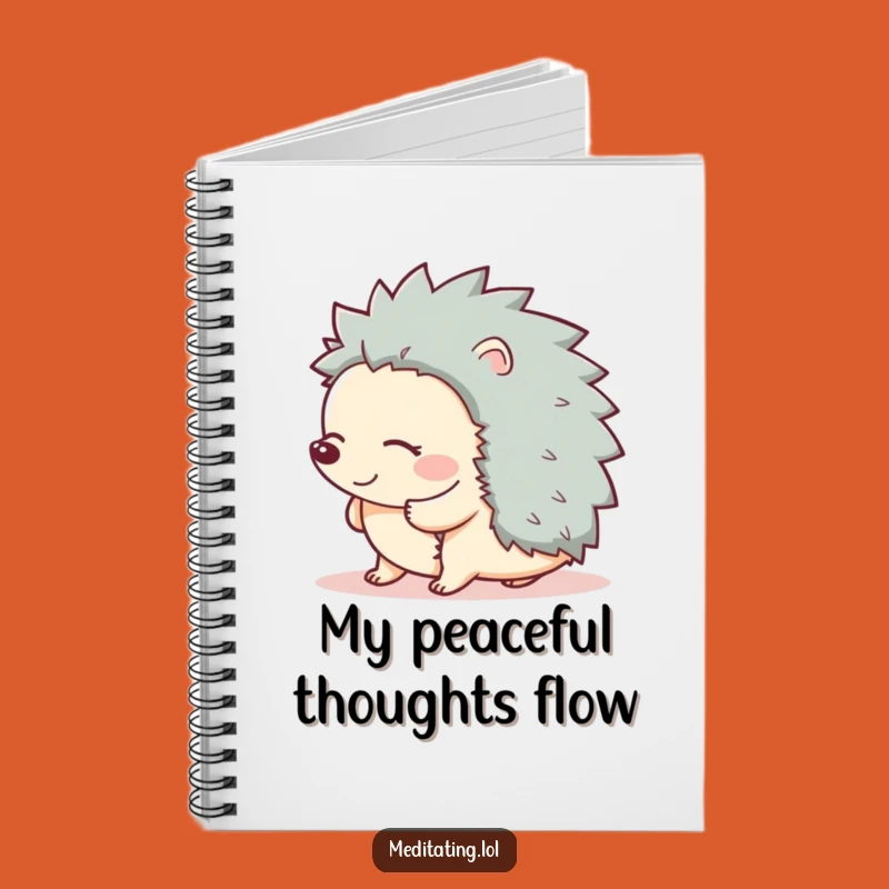 Funny Giggling Hedgehog Notebook: Jot Down Ideas with Joyful Giggles