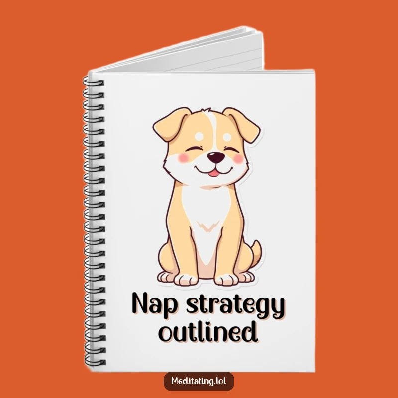 Funny Peaceful Dog Notebook: Jot Down Zen Thoughts!