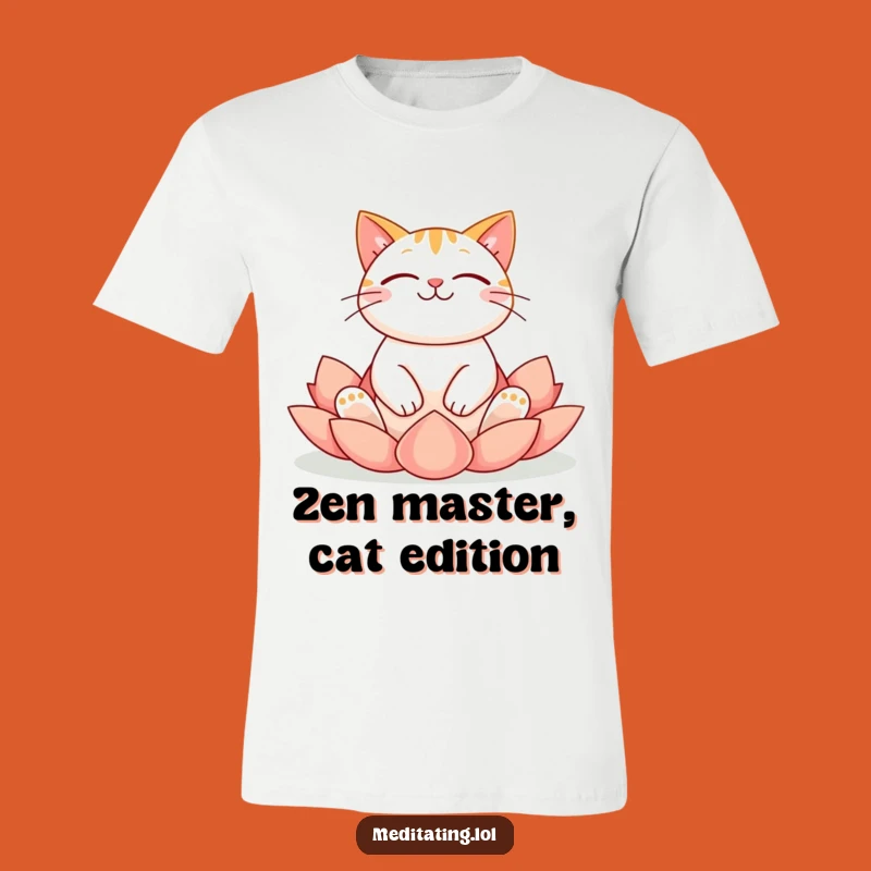 Funny Cat Meditation T-Shirt: Express Your Inner Peace with Hilarious Style