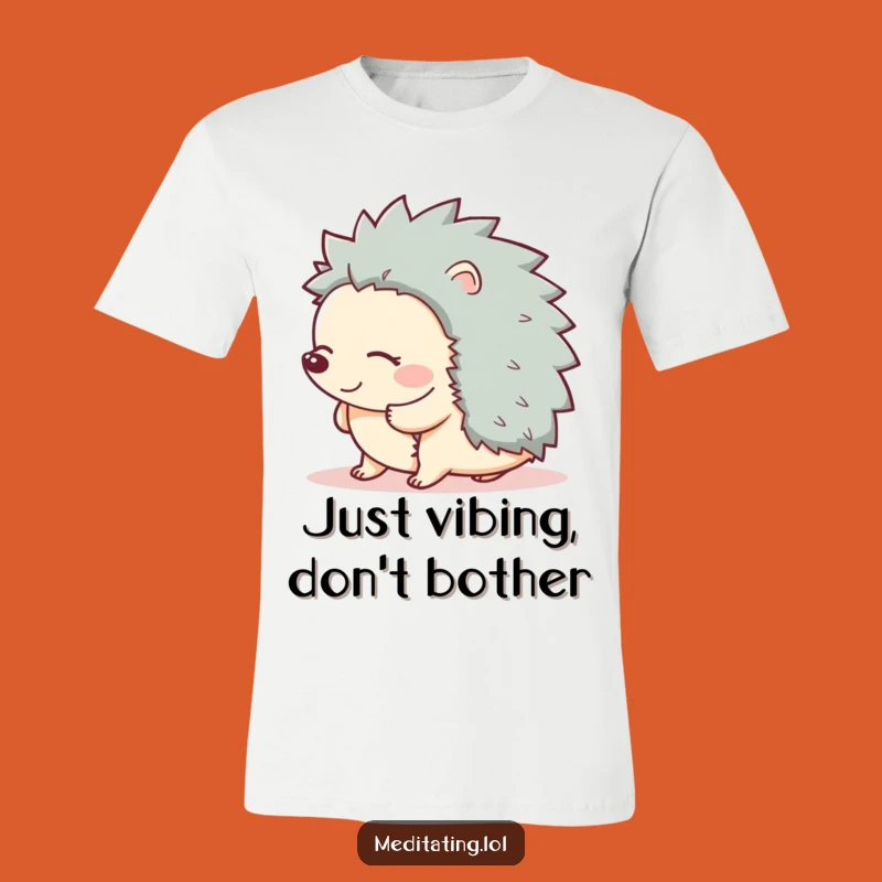 Funny Giggling Hedgehog T-Shirt: Wearable Joy for Animal Lovers