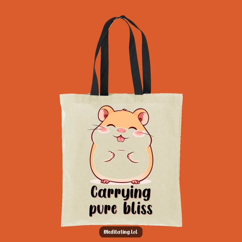 Funny Giggling Hamster Smile Tote Bag - Carry Joy Everywhere Gift