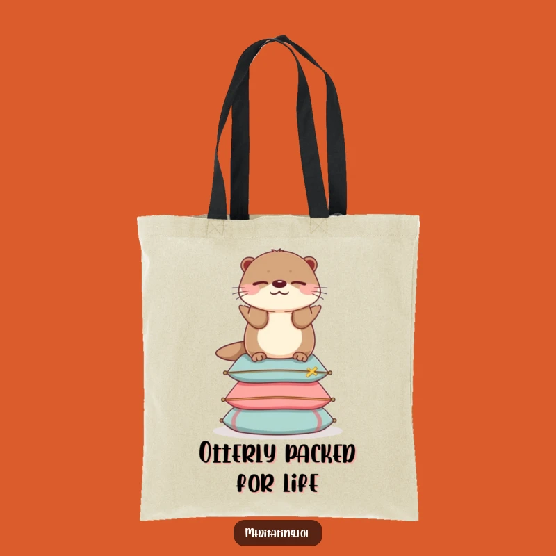 Funny Otter Cushion Tote Bag: Spacious & Hilarious Animal Carry-All